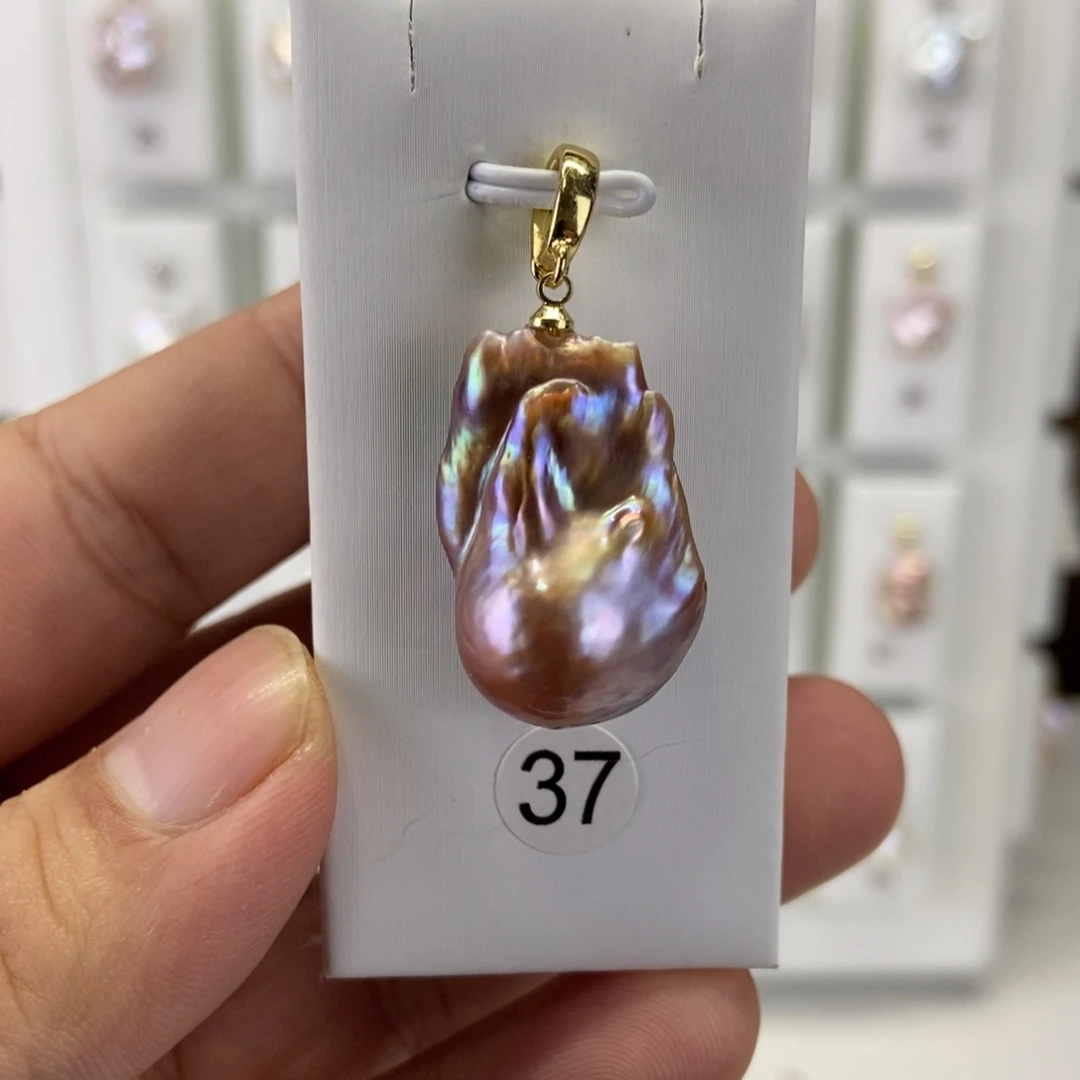 淡水珍珠吊坠(不含链)合金