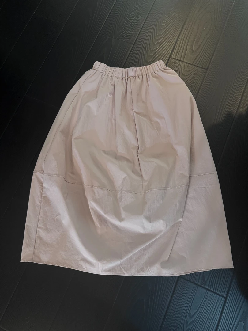 SSHuii【甜夏物语】温柔简约粉色宽松百搭半身裙
