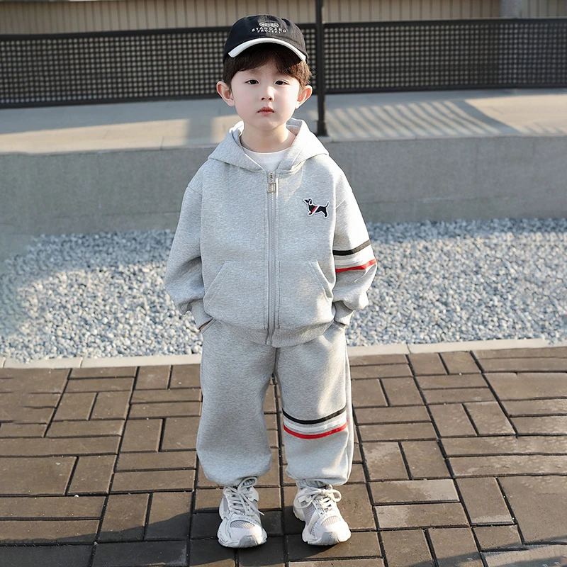 男童春装酷帅运动服套装小男孩春秋季潮牌儿童装宝宝洋气休闲衣服