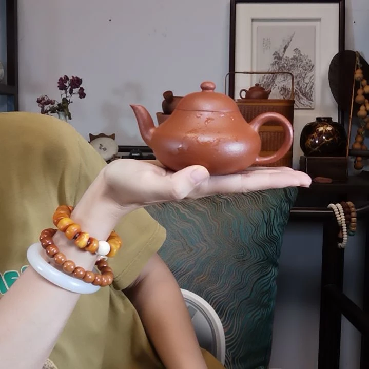 科****茶壶紫砂梨形半手工