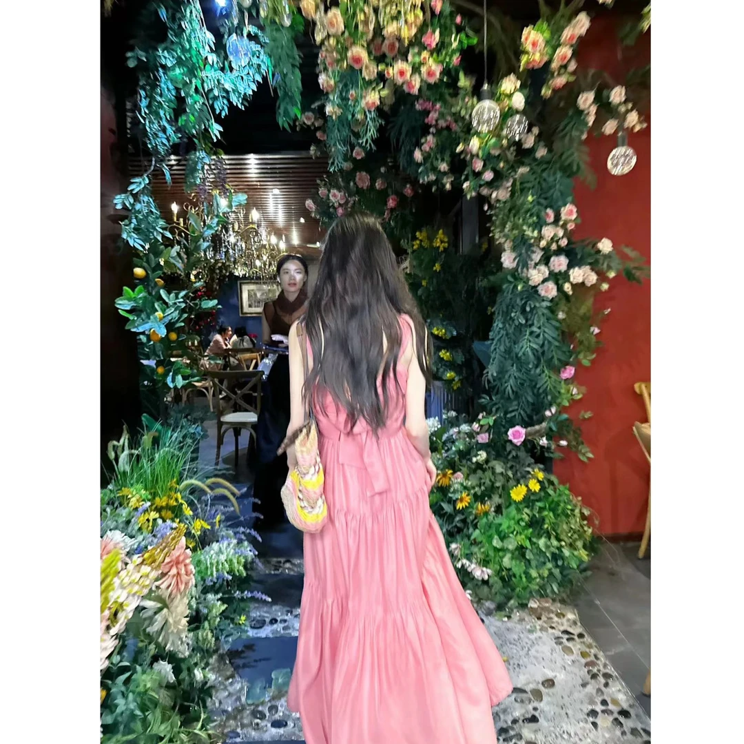 吾昧【仲夏夜之梦 】连衣裙X3LYQ7238夏季气质温柔设计感法