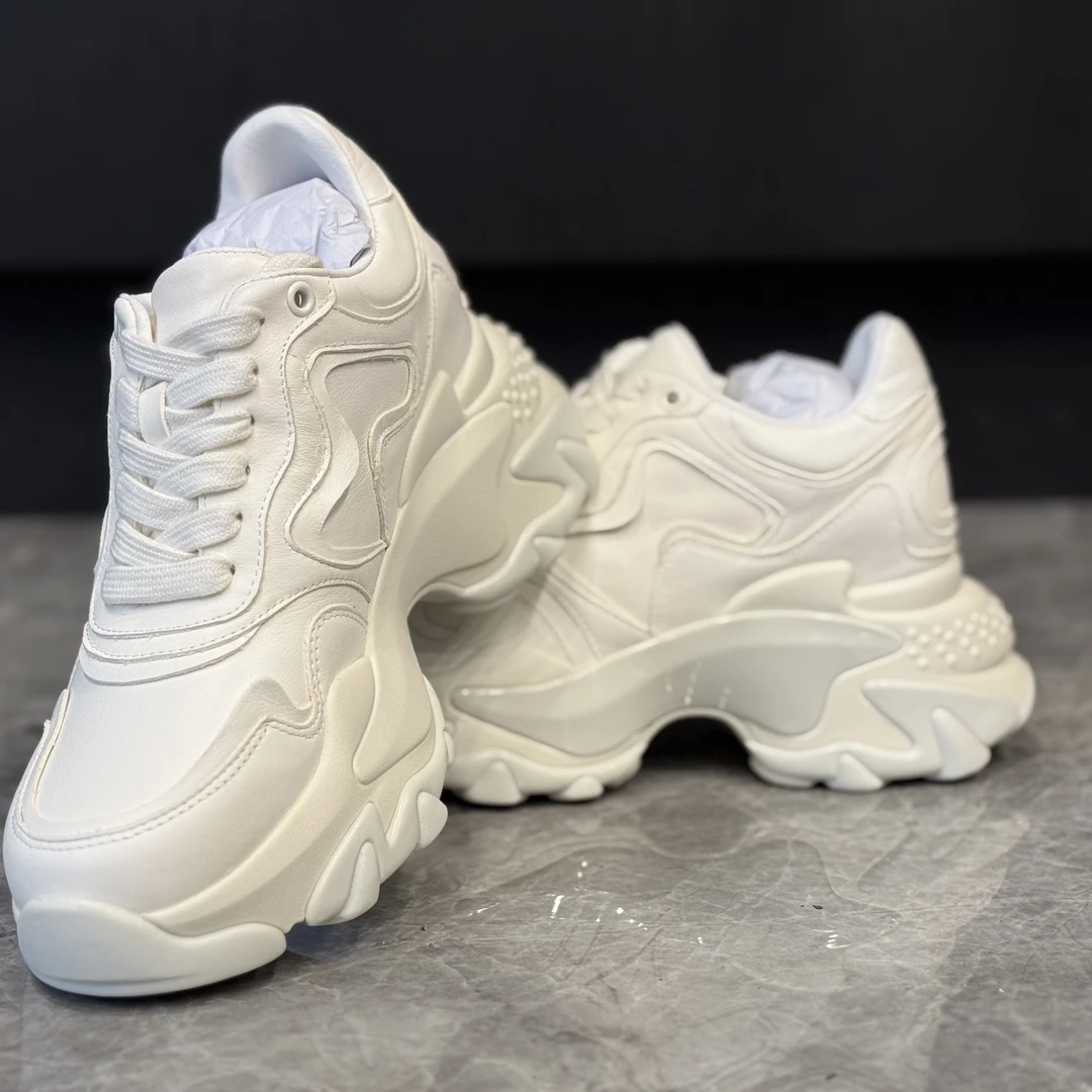 SARA【妙妙精选】时尚百搭厚底系带老爹鞋21886