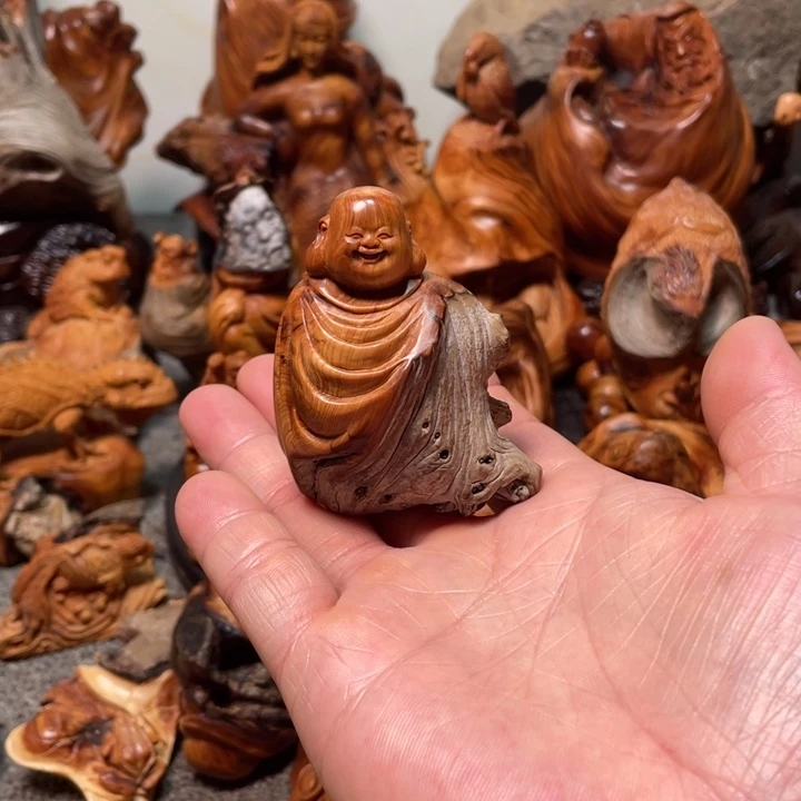 柏木弥勒手把件手把