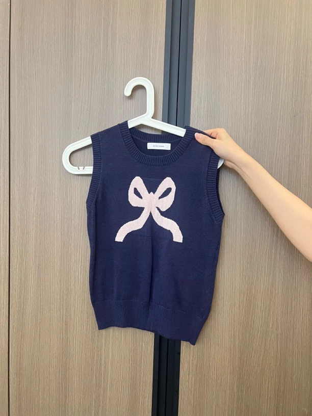 陈椿儿 蝴蝶结背心