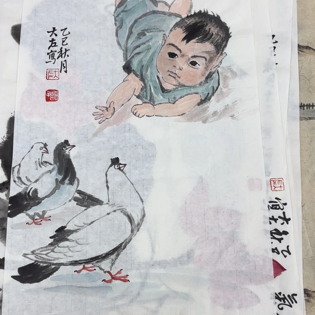 国画左庭强小品艺