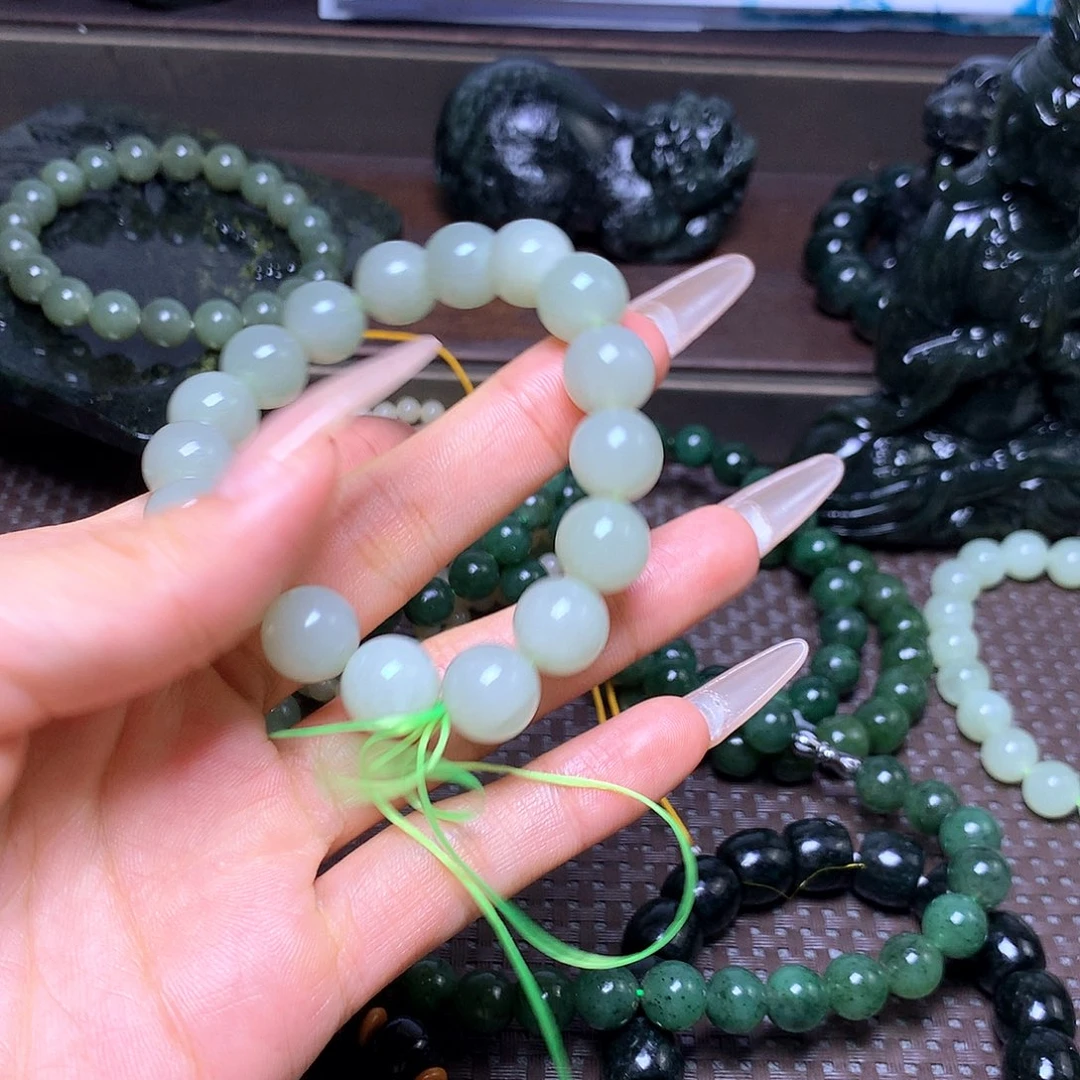 未镶嵌手串和田玉卡12