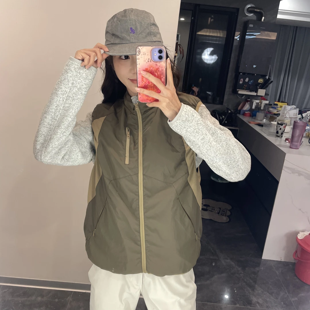 MIN SAN JIN工装山系拼接防泼骑行反光男女无袖马甲DY-3608CS