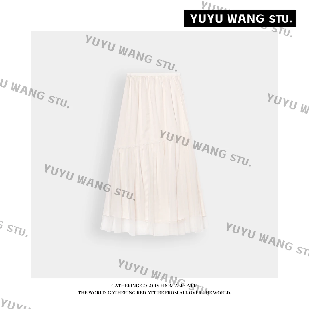 YUYU WANG 【希曼】裙子女款爆款2025新款轻奢小众高级感女装半身裙