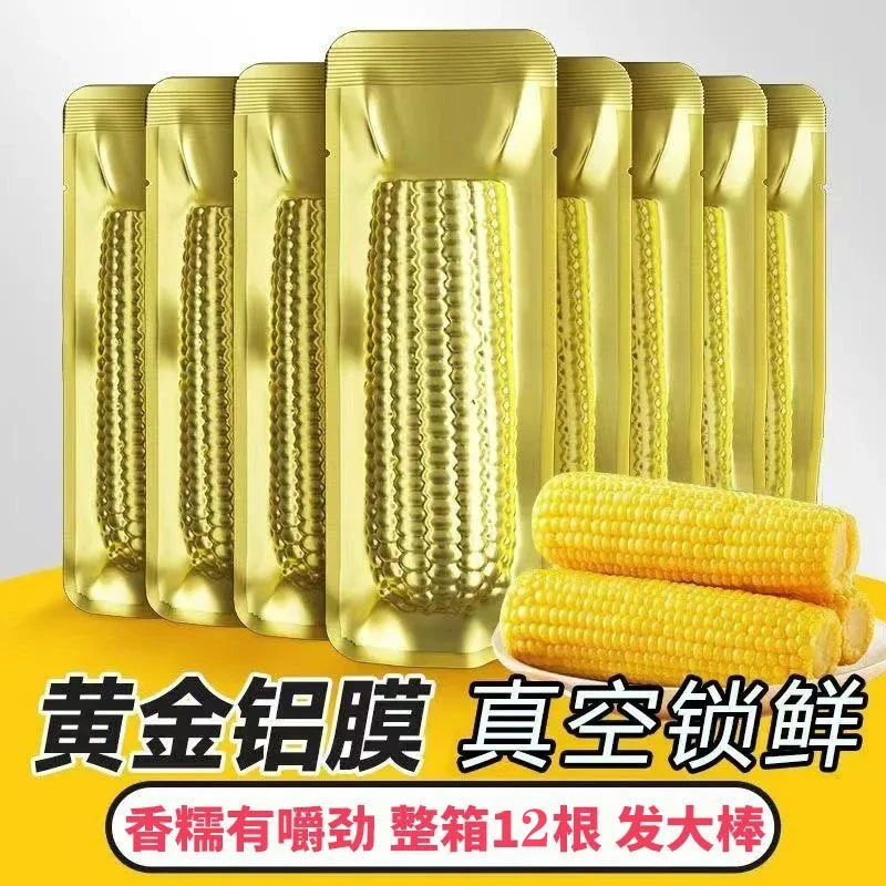 【试吃2根】整箱12根金铝箔东北黄糯玉米真空包装软糯香甜代餐6斤