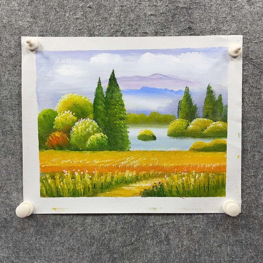 带灯款书法作品多次参加