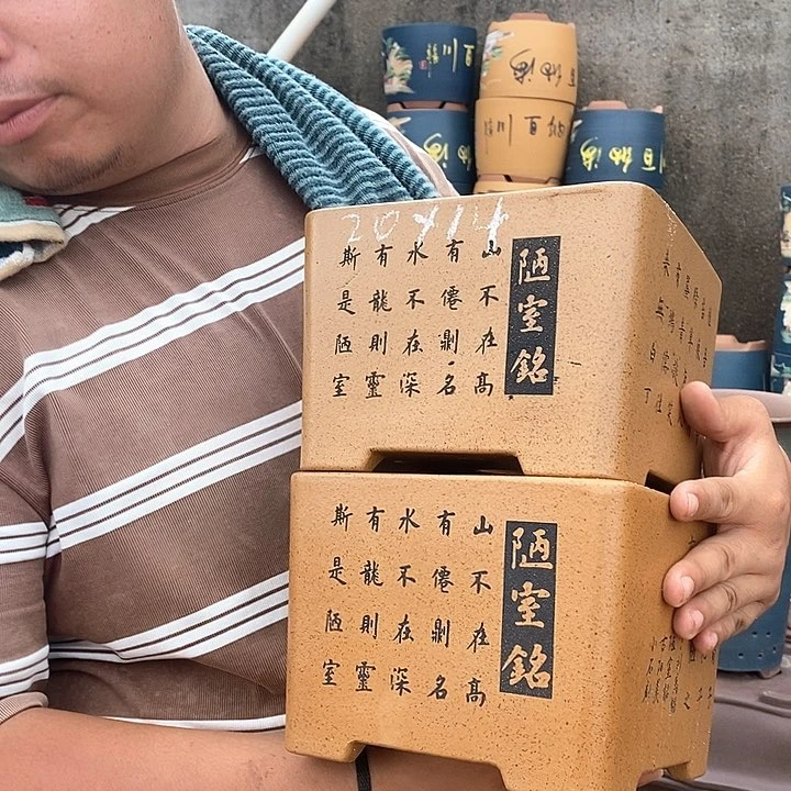紫砂花盆紫砂花盆盆栽植物