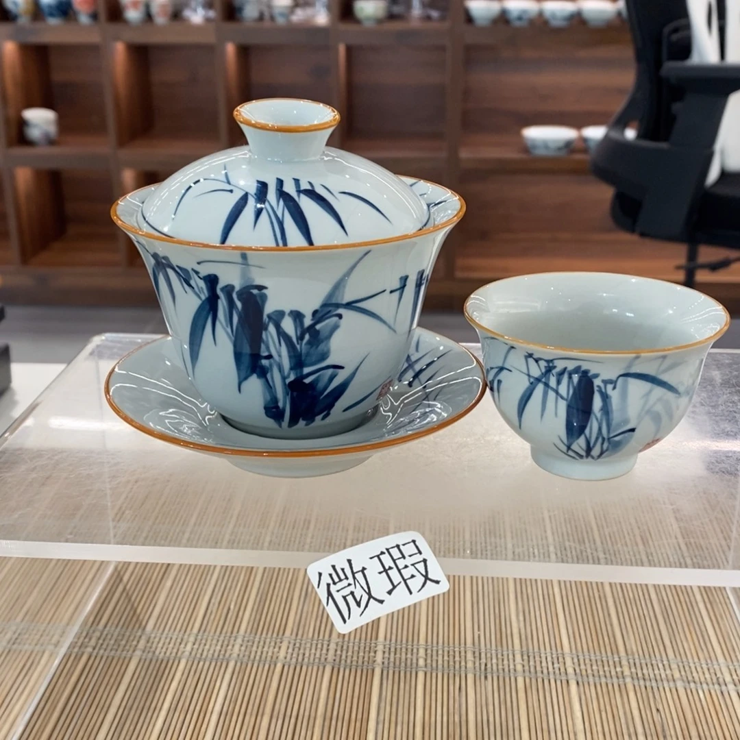 釉下彩手工绘制手工绘制