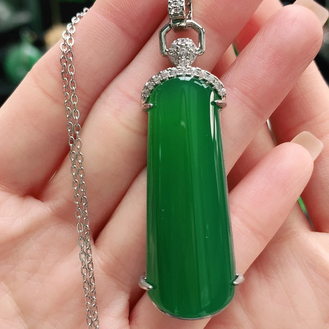 玛瑙/玉髓合金吊坠