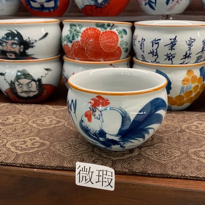 釉下老陶泥手工绘制