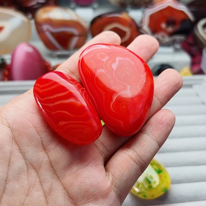 岩***行玛瑙/玉髓吊坠未镶嵌