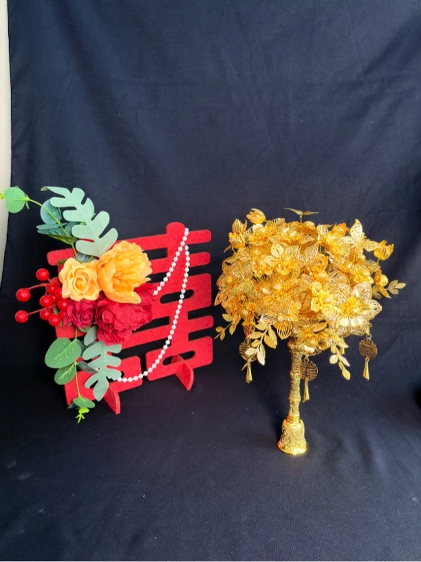 精品新娘金属材质手捧花