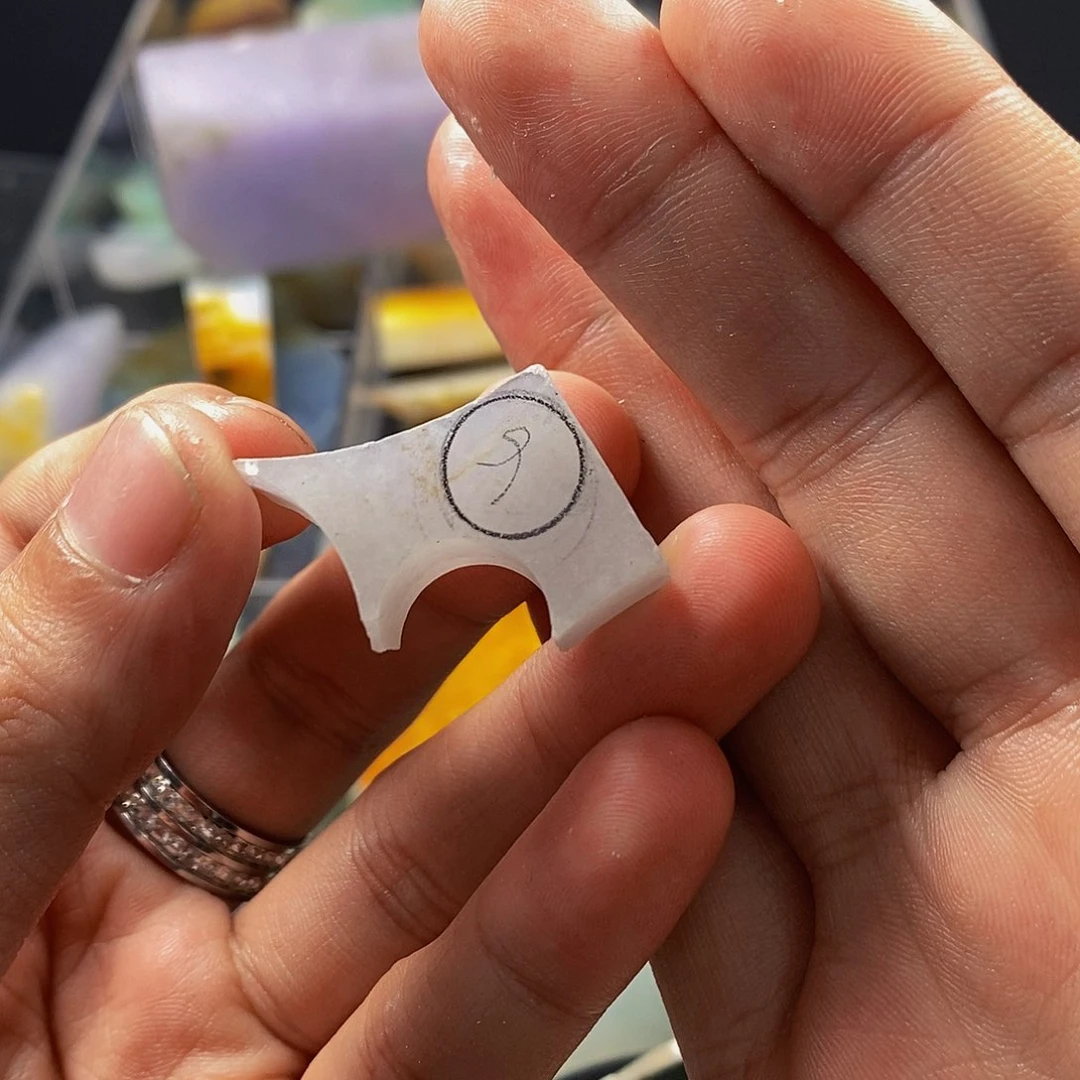 翡翠挂件未镶嵌料子