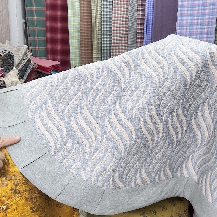 棉2.5米×2.4米上善若水床盖灰色