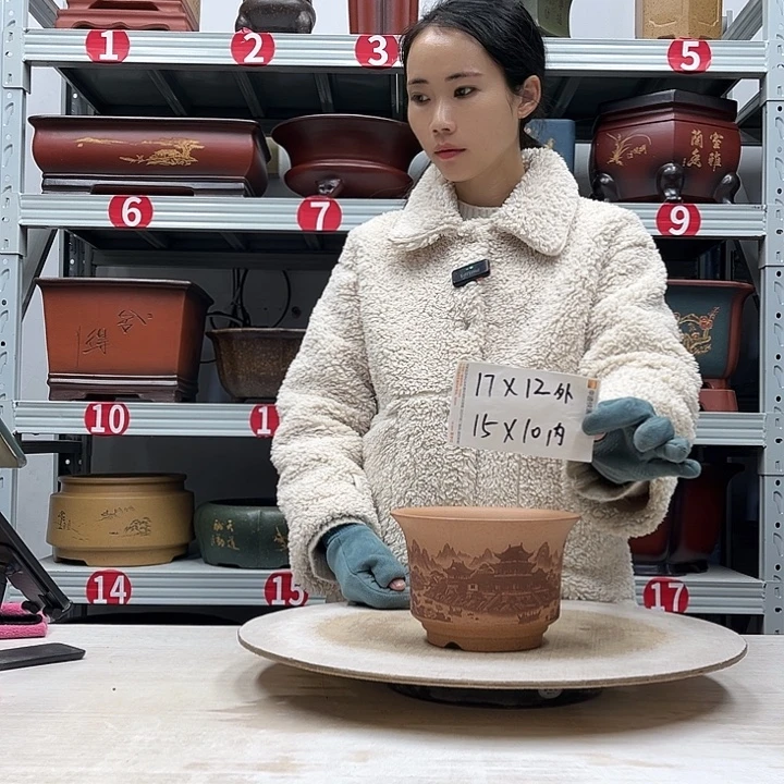 紫砂花盆紫砂花盆