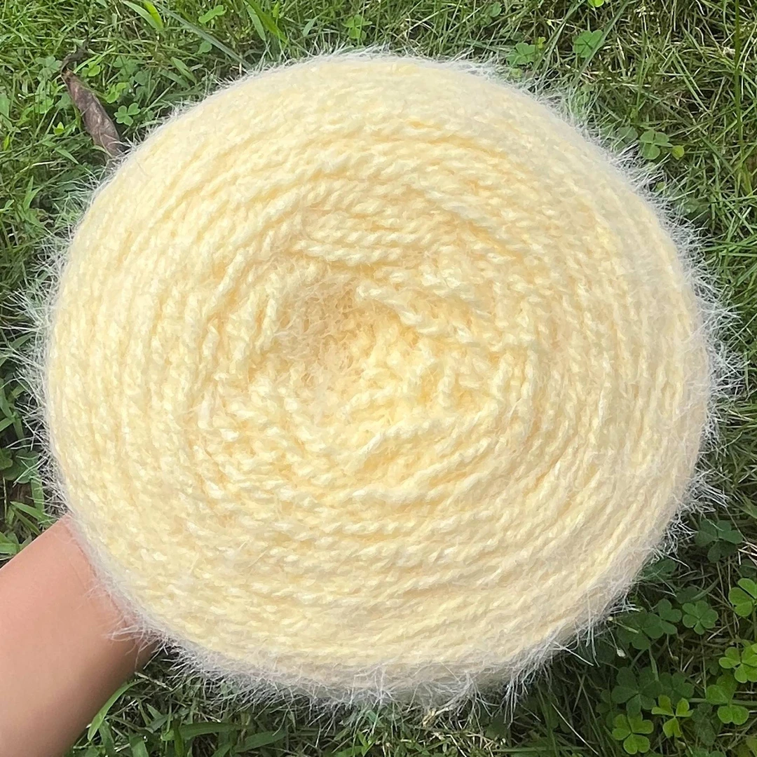 纯色渐变蛋糕线优质冰岛毛含羊毛加捻加仿貂毛钩织diy手工编织线