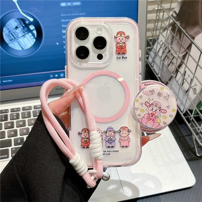 炫彩磁吸适用苹果16/iPhone/华为手机壳防摔15promax爆款pura70潮