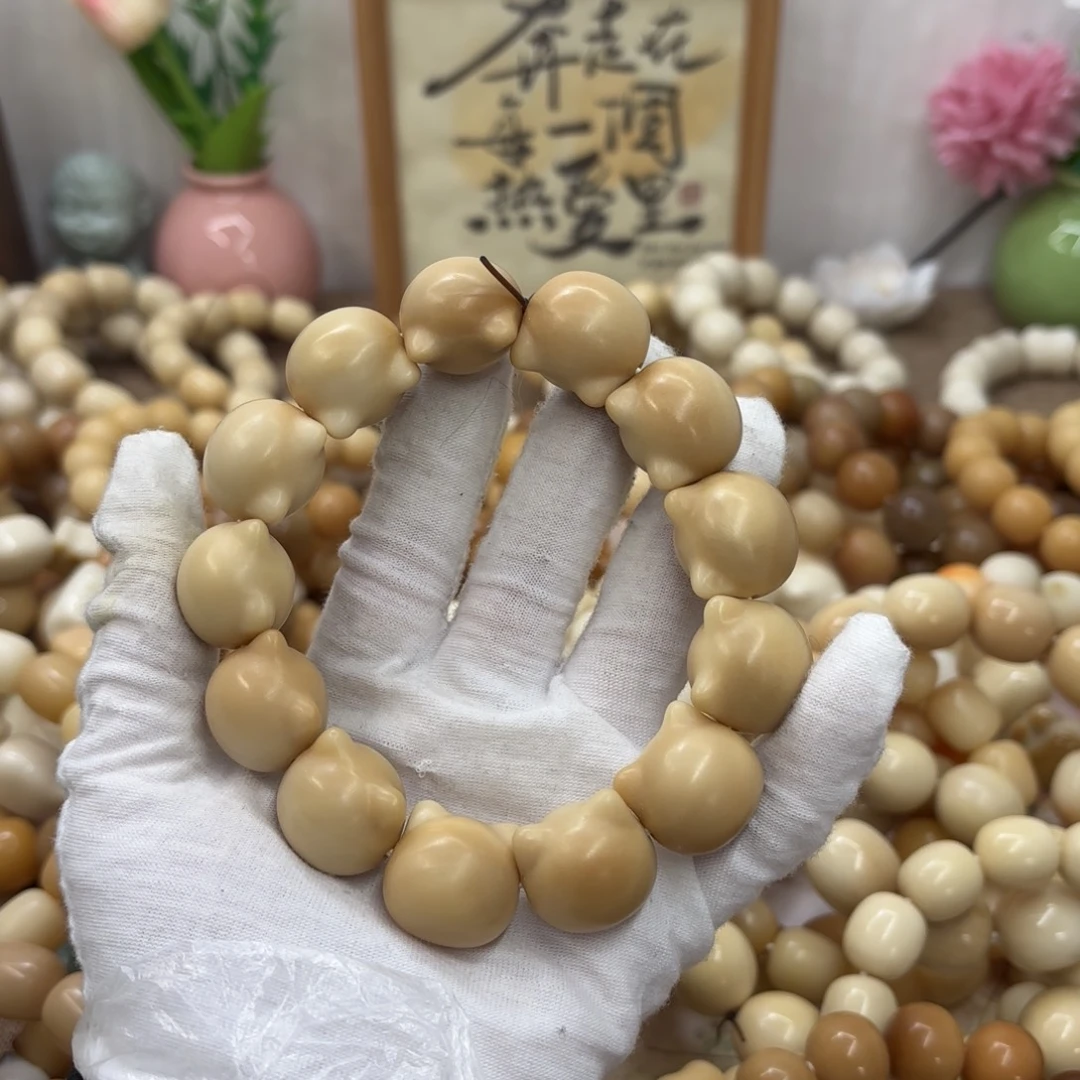 菩提根/象牙果吊坠20+干磨微瑕牙果风化猫头931