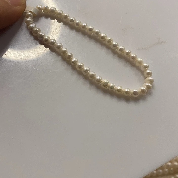 淡水珍珠银S925镶嵌手绳