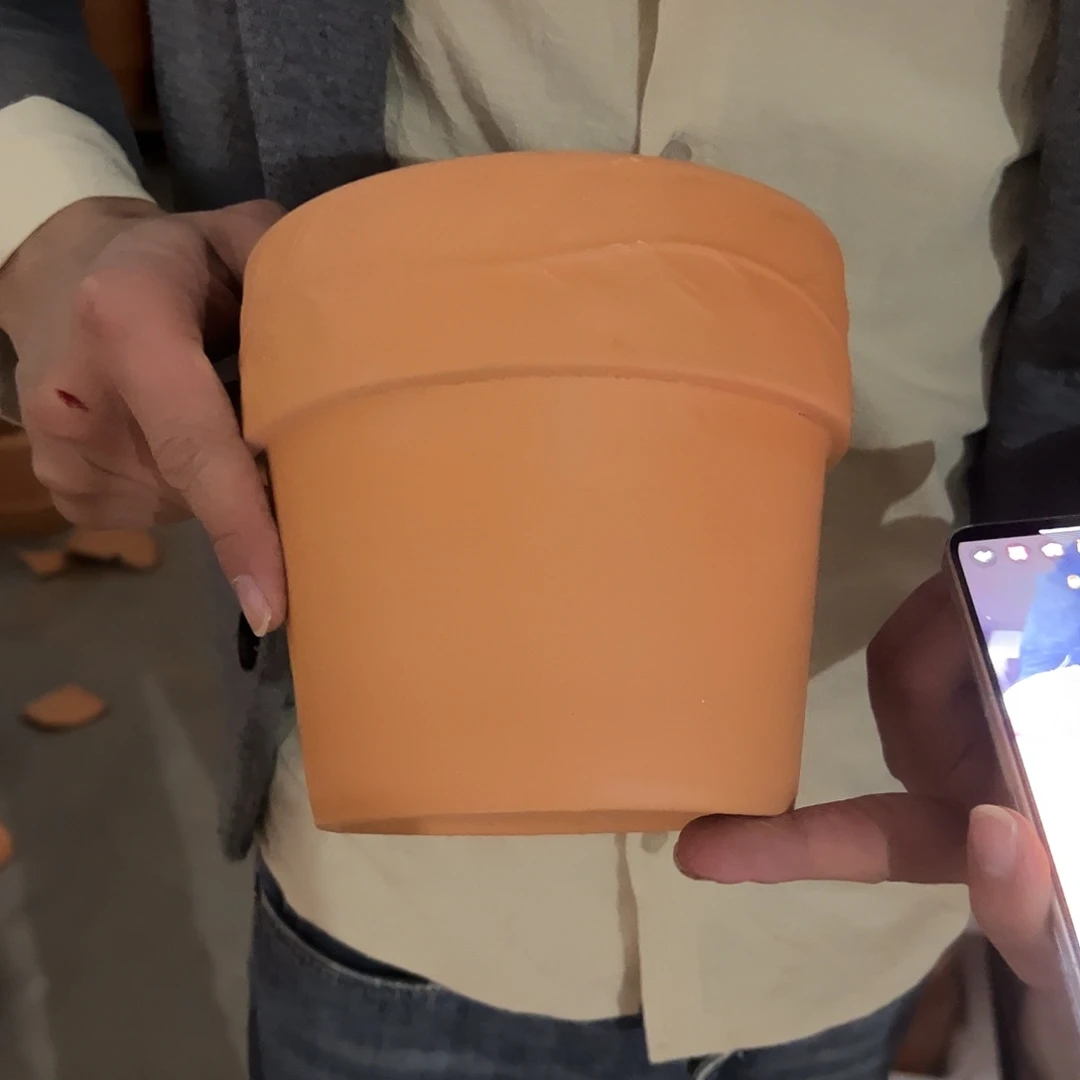 瑕疵泡水橄榄16口14高1个【发黑瑕疵】