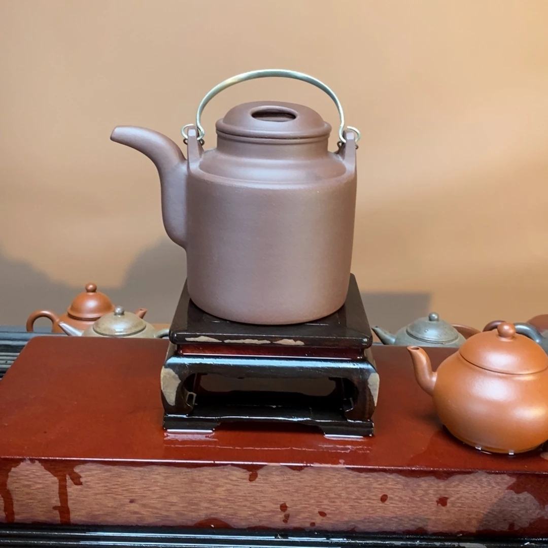 紫砂茶壶高端1000cc紫泥牛盖煮茶