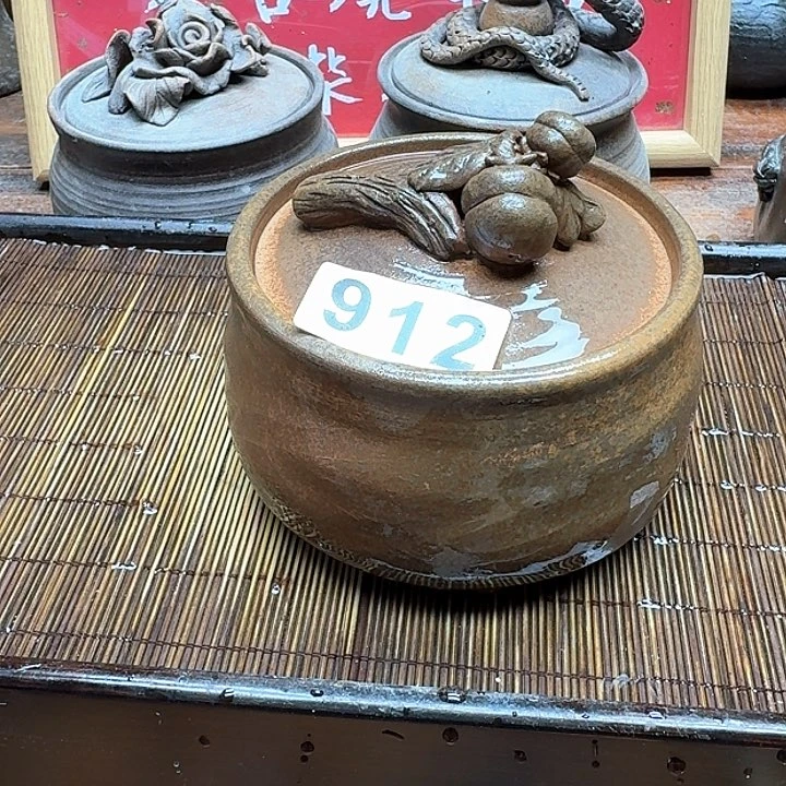 纯手工制作粗陶茶具