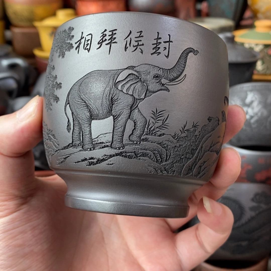 宜兴全手工紫砂杯