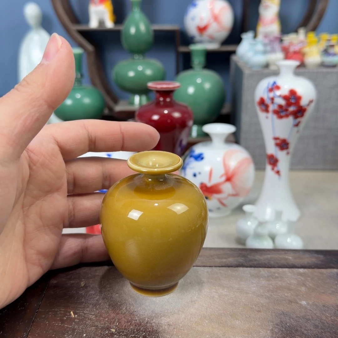 陶瓷手工小花器摆件