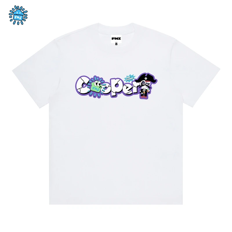 FNI Cooper系列（海盗船长基础）卡通趣味纯棉短袖男女t恤新款光变