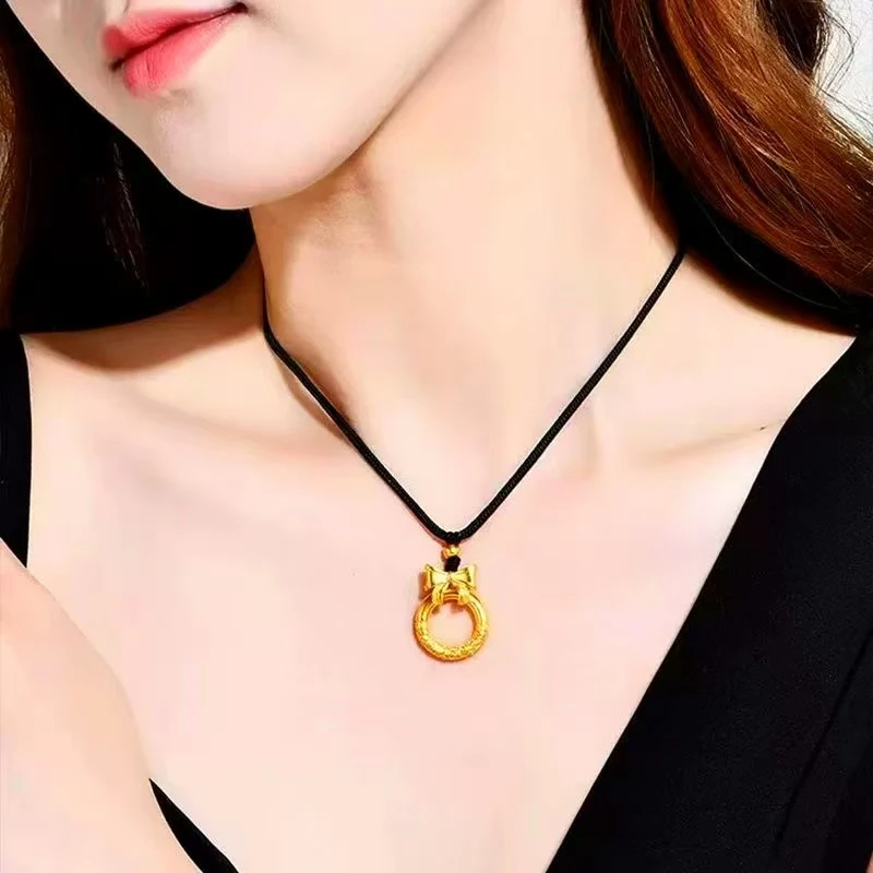 【开业活动】5.3g古法工艺在逃公主平安扣吊坠门店款