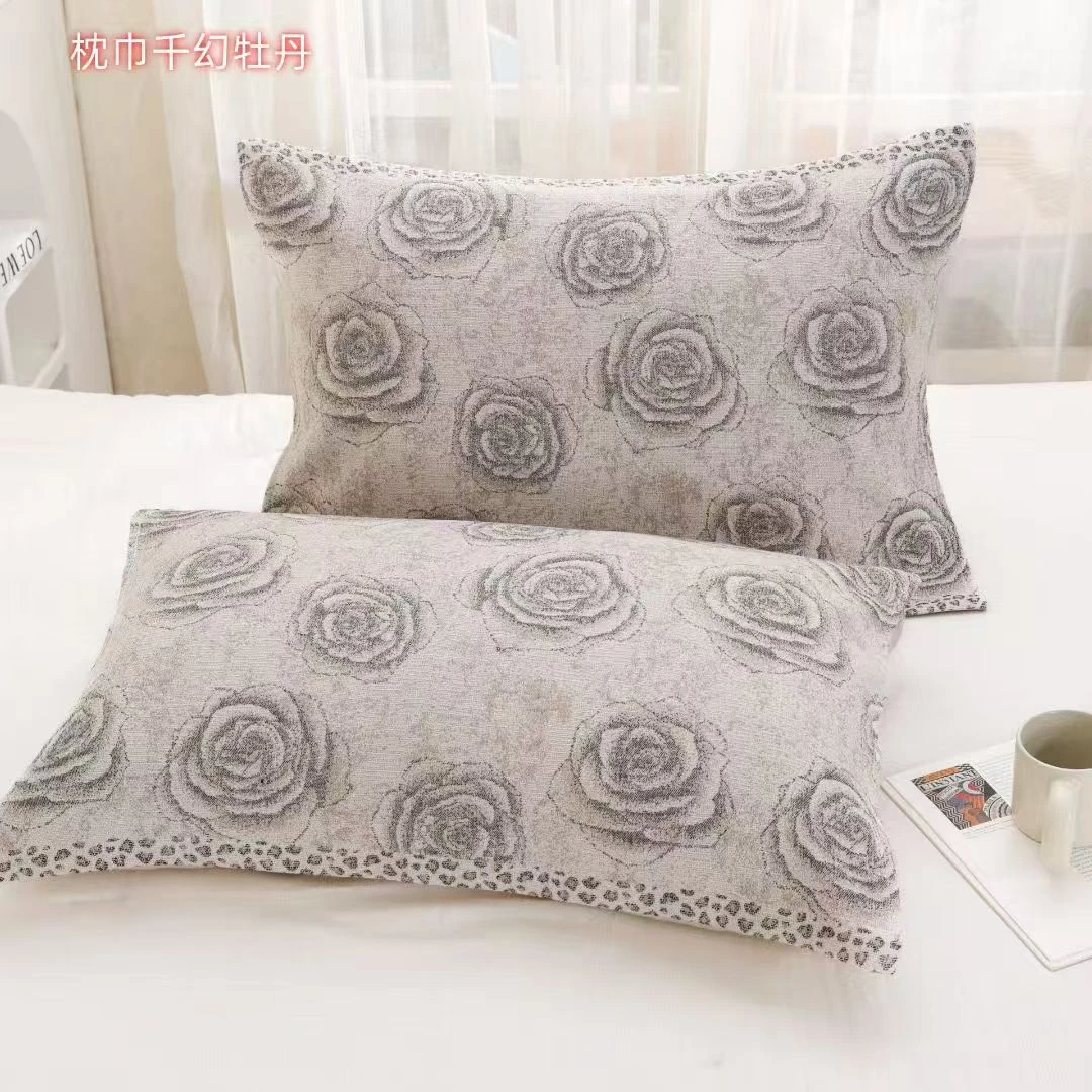 亚麻枕巾夏季透气大枕巾吸汗干爽情侣 成人枕头帕宿舍单人批发