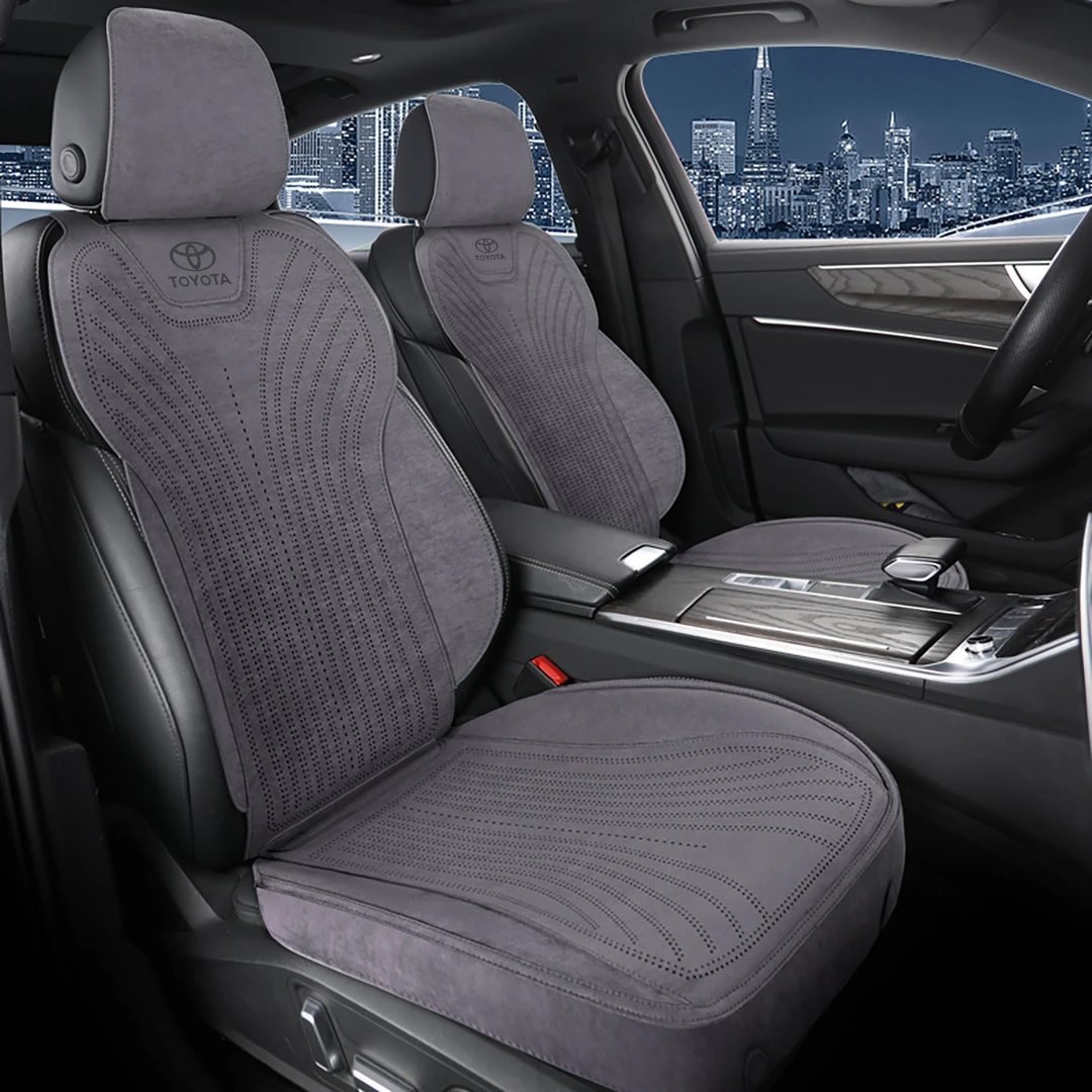 丰田汉兰达凯美瑞荣放亚洲龙专车专用翻毛皮四季汽车坐垫马鞍垫