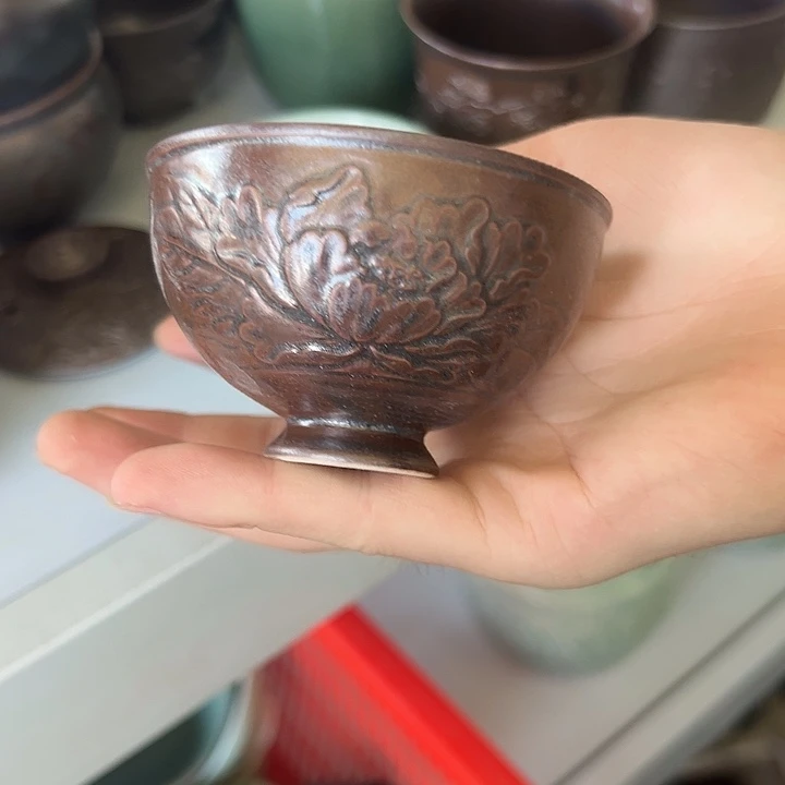 龙泉云间青瓷小米茶器