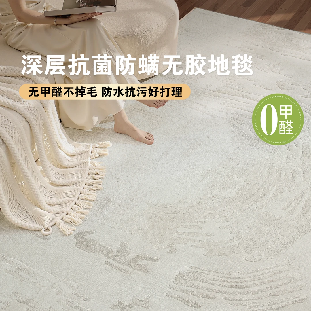 缔奢美云逸防猫抓地毯客厅轻奢高级意式极简现代简约毯子防水