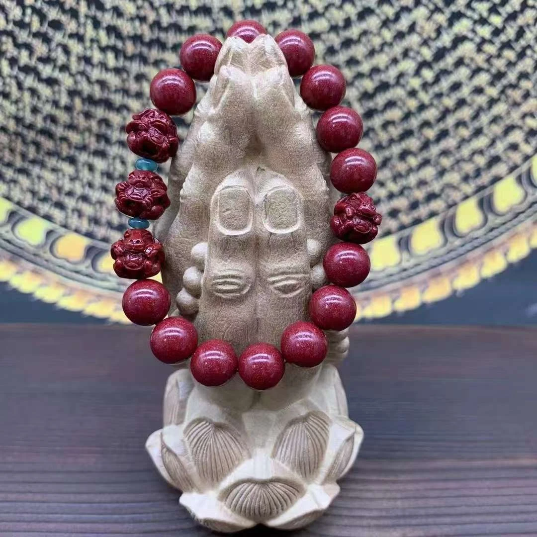 非金属玻璃手链 三合 六合 红沙 民族风时尚手链