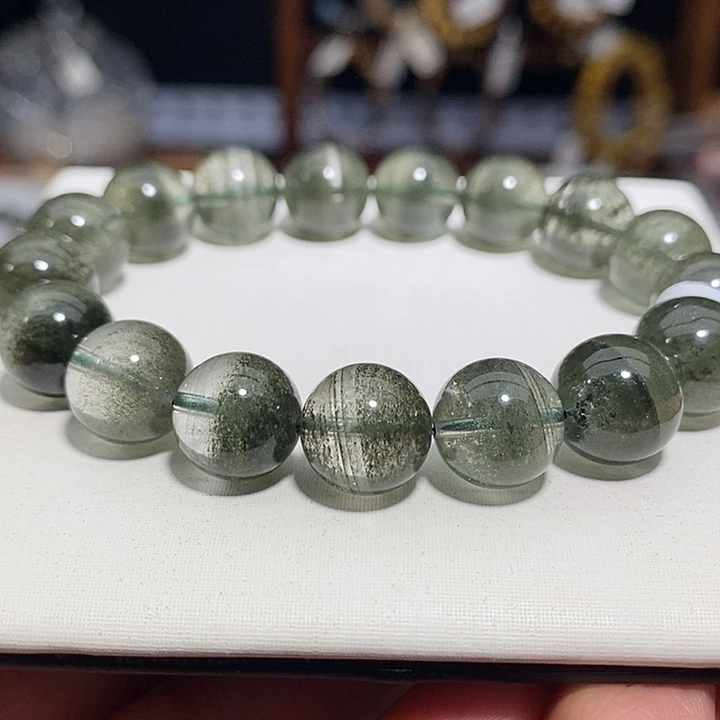 森***阳水晶未镶嵌手链绿幽灵