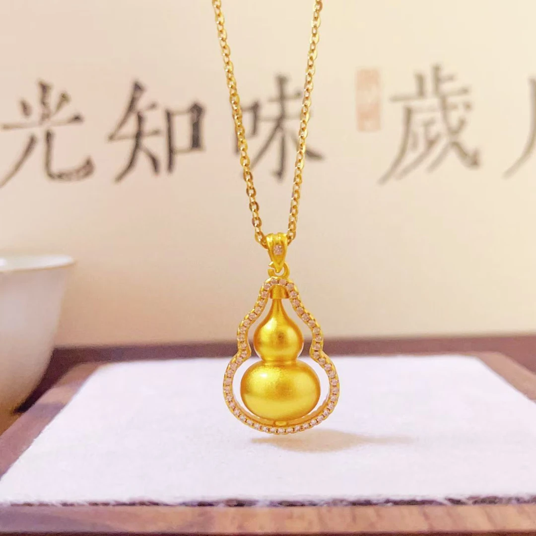 合金项链  合金项链 花边葫芦项链女款精致