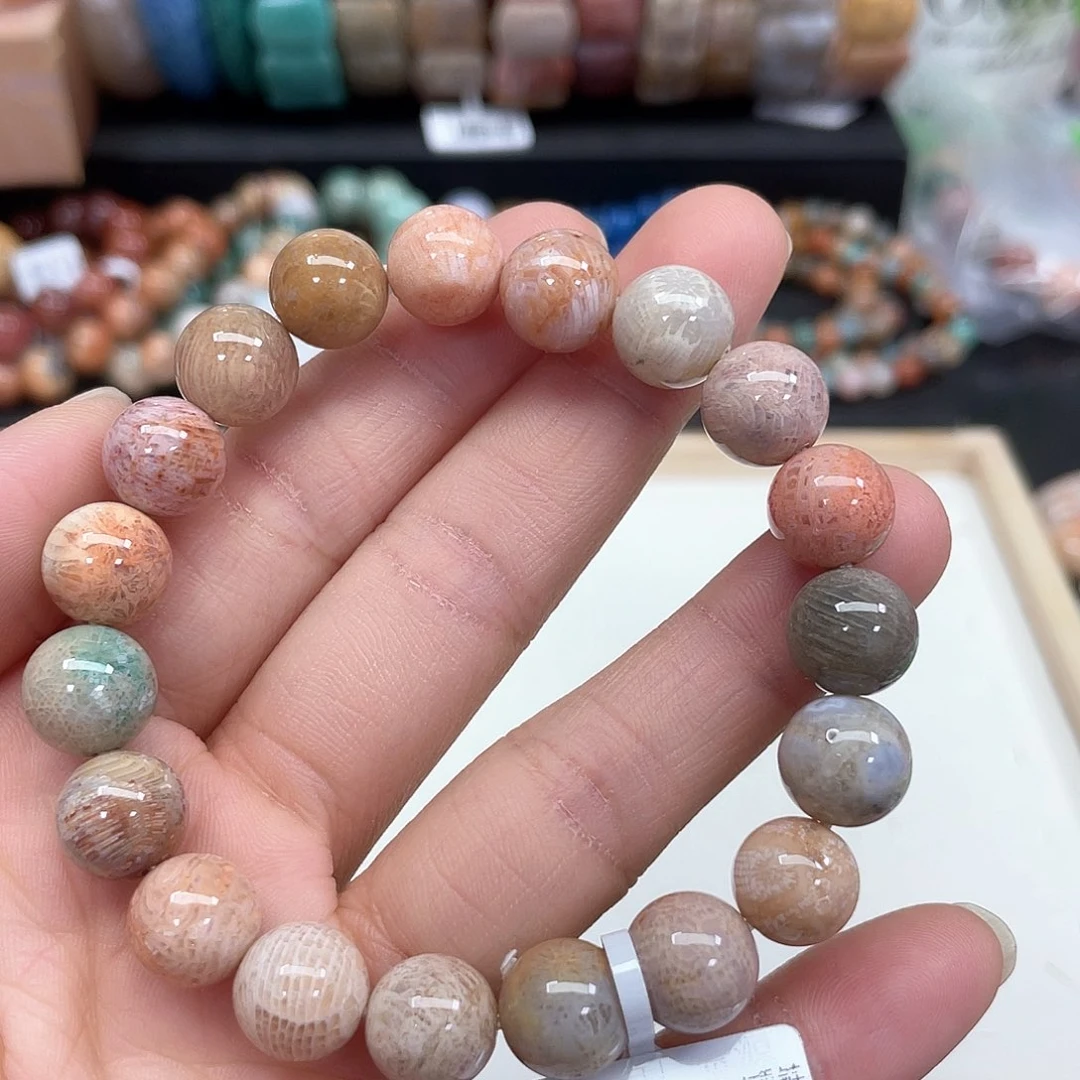 硅化珊瑚（珊瑚玉）手串未镶嵌郑*允178