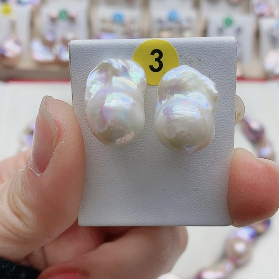 【闪购商品】淡水珍珠耳饰银S925镶嵌