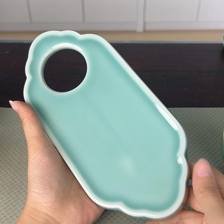 听***雨龙泉云间青瓷小米茶器