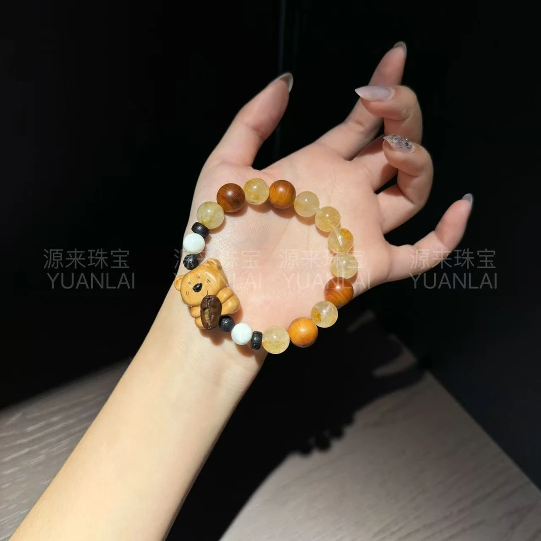 源源手作*小熊聚福手串C