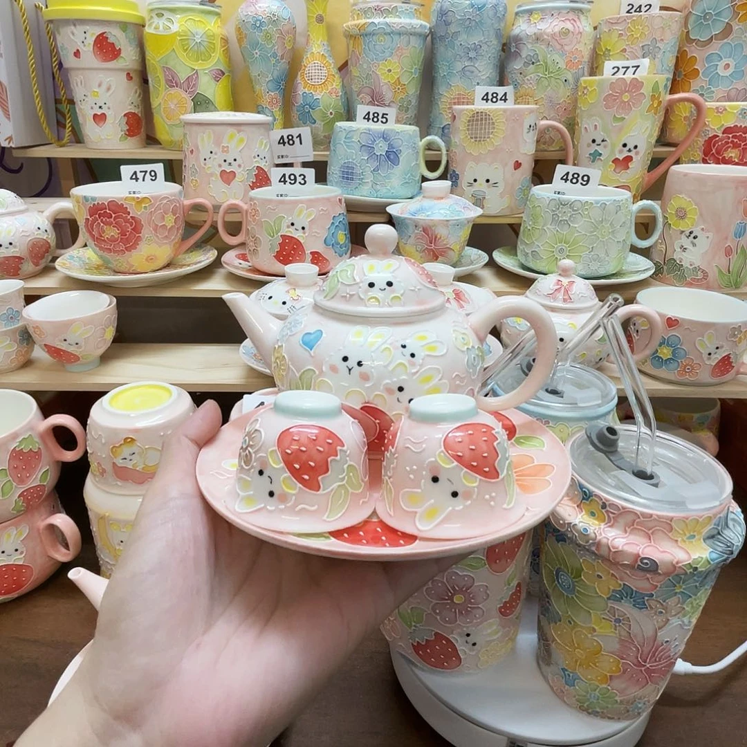 瓷片玉泥茶壶套装114号号号