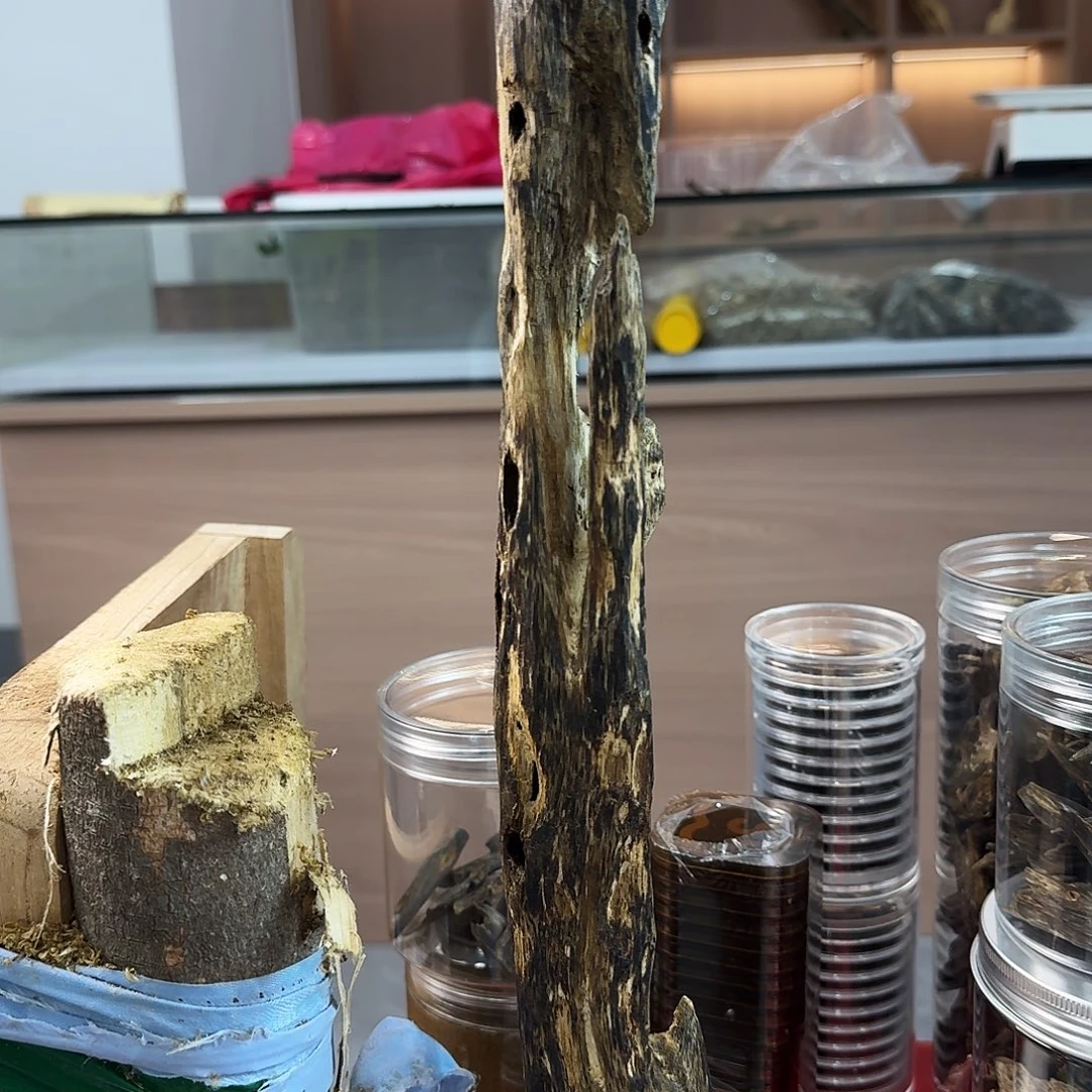 香料绿奇楠虫漏白棋158克