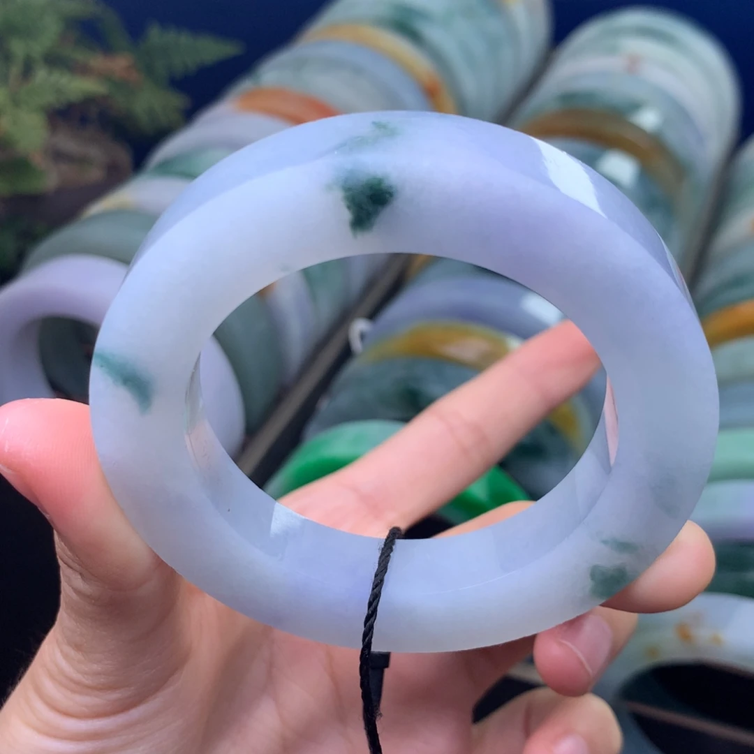 定制翡翠未镶嵌手镯定制不退不换