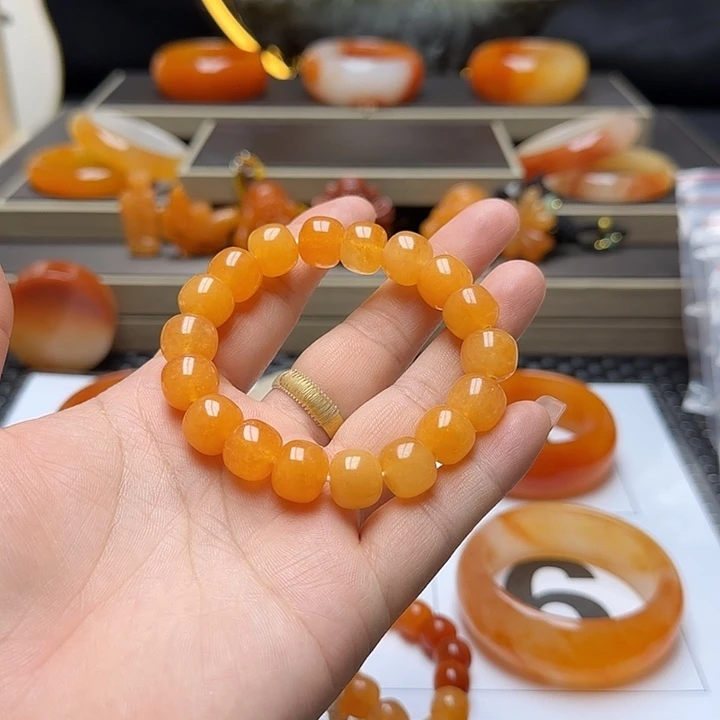 石英质玉（黄龙玉）未镶嵌手串你***生