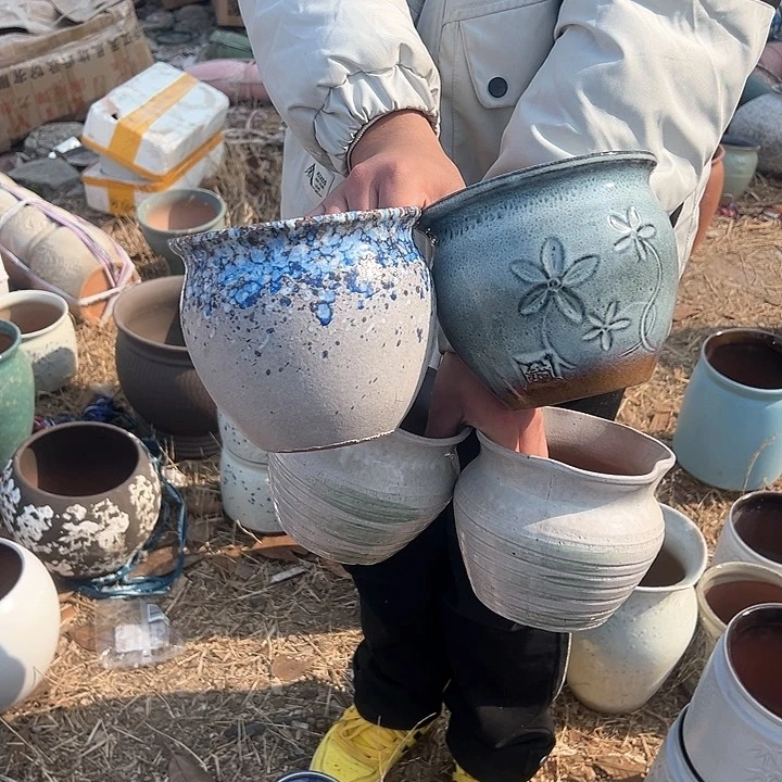 紫砂花盆高度13口14、